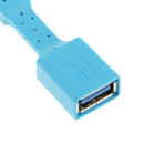 Micro USB Male to USB2.0 Female OTG Adapter For Samsung Android Phone Tablet Blue