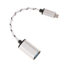 Micro USB Male to USB Female On-The-GO Host Cable Adapter for Samsung Galaxy Silver