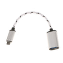 Micro USB Male to USB Female On-The-GO Host Cable Adapter for Samsung Galaxy Silver