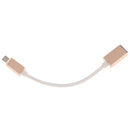 OTG Adapter Micro USB Male To USB 2.0 Female Data Sync Charging Cable Cord Gold