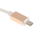 OTG Adapter Micro USB Male To USB 2.0 Female Data Sync Charging Cable Cord Gold