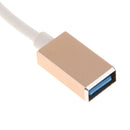 OTG Adapter Micro USB Male To USB 2.0 Female Data Sync Charging Cable Cord Gold