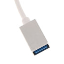 OTG Adapter Micro USB Male To USB 2.0 Female Data Sync Charging Cable Cord Silver
