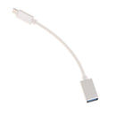 OTG Adapter Micro USB Male To USB 2.0 Female Data Sync Charging Cable Cord Silver