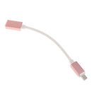 OTG Adapter Micro USB Male To USB 2.0 Female Data Sync Charging Cable Cord Rose Gold