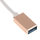 USB Type C To USB 3.0 Adapter Charge And Sync Cable OTG Host Cable Gold