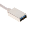 USB Type C To USB 3.0 Adapter Charge And Sync Cable OTG Host Cable Silver