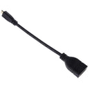 HDMI V1.4 Female to Micro HDMI Male Adapter Cable Black 16cm for 1080P HDTV