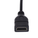 HDMI V1.4 Female to Micro HDMI Male Adapter Cable Black 16cm for 1080P HDTV