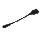 HDMI V1.4 Female to Micro HDMI Male Adapter Cable Black 16cm for 1080P HDTV