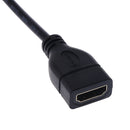 HDMI V1.4 Female to Micro HDMI Male Adapter Cable Black 16cm for 1080P HDTV