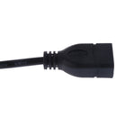 HDMI V1.4 Female to Micro HDMI Male Adapter Cable Black 16cm for 1080P HDTV