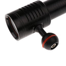 Professional Waterproof Diving LED Flashlight Photography Underwater Video Torch Light