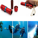 Portable Diving Torch Flashlight LED Underwater 100M Photography Photo Video Red
