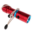 Portable Diving Torch Flashlight LED Underwater 100M Photography Photo Video Red