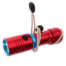 Portable Diving Torch Flashlight LED Underwater 100M Photography Photo Video Red