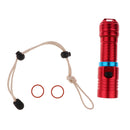 Portable Diving Torch Flashlight LED Underwater 100M Photography Photo Video Red