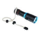 Portable Diving Torch Flashlight LED Underwater 100M Photography Photo Video Black
