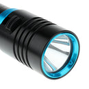Portable Diving Torch Flashlight LED Underwater 100M Photography Photo Video Black