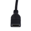 HDMI 90 Degree Male to Female Connector Cable for 1.4 TV HDTV 15cm Black