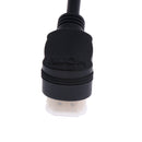 HDMI 90 Degree Male to Female Connector Cable for 1.4 TV HDTV 15cm Black