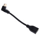 HDMI 90 Degree Male to Female Connector Cable for 1.4 TV HDTV 15cm Black