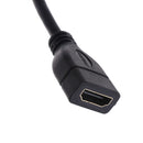 HDMI 90 Degree Male to Female Connector Cable for 1.4 TV HDTV 15cm Black