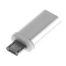 Micro USB 3.0 Male to USB Type-C Female Converter Data Transfer OTG Adapter For Samsung Galaxy S7/S7 Edge, Nexus 5/6 and More Micro USB Devices Silver