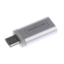 Micro USB 3.0 Male to USB Type-C Female Converter Data Transfer OTG Adapter For Samsung Galaxy S7/S7 Edge, Nexus 5/6 and More Micro USB Devices Silver