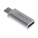 Micro USB 3.0 Male to USB Type-C Female Converter Data Transfer OTG Adapter For Samsung Galaxy S7/S7 Edge, Nexus 5/6 and More Micro USB Devices Silver
