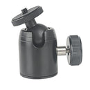 Metal 360Â° Swivel 1/4'' Screw Ball Head Mount for DSLR/SLR Camera Tripod Black