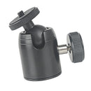 Metal 360Â° Swivel 1/4'' Screw Ball Head Mount for DSLR/SLR Camera Tripod Black