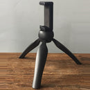 Tabletop Mini Tripod Camera Stand Holder w/ Dual Phone Clip Holder for DSLR