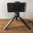 Tabletop Mini Tripod Camera Stand Holder w/ Dual Phone Clip Holder for DSLR
