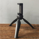 Tabletop Mini Tripod Camera Stand Holder w/ Dual Phone Clip Holder for DSLR