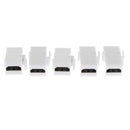 5 Piece HDTV F/F Coupler Extender Adapter Female Plug Cable Extension Connector