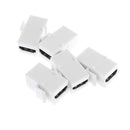 5 Piece HDTV F/F Coupler Extender Adapter Female Plug Cable Extension Connector