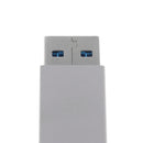 Type-c to USB3.0 Connector Data Adapter Male to Female Plug Converter Silver