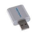 Aluminum USB2.0 to 3.5mm Audio Adapter w/3.5mm Headphone and Microphone Jack