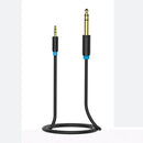 Gold Plated 3.5mm 1/8'' Male Stereo to 6.5/6.35mm 1/4''Male Stereo Audio Cable 1m