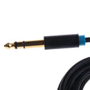 Gold Plated 3.5mm 1/8'' Male Stereo to 6.5/6.35mm 1/4''Male Stereo Audio Cable 1.5m