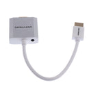 HDMI to VGA Adapter w/ Audio Male to Female Converter Cord for Laptop TV
