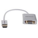 HDMI To VGA Adapter Cable w/Audio Micro USB Ports Male To Female for Monitor