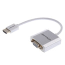HDMI To VGA Adapter Cable w/Audio Micro USB Ports Male To Female for Monitor