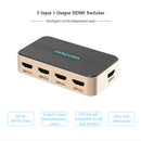 4KX2K 5port HDMI Switch Switcher Adapter 5X1 3D Full HD1080p &Remote Control