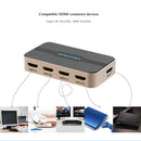 4KX2K 5port HDMI Switch Switcher Adapter 5X1 3D Full HD1080p &Remote Control