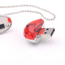 32GB Jewelry Crystal USB2.0 Flash Drive Memory U Disk For PC Laptop Necklace