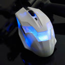 White 2000 DPI 6 Buttons LED USB Optical Wired Gaming Mouse For Gamer Laptop PC