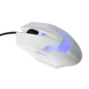 White 2000 DPI 6 Buttons LED USB Optical Wired Gaming Mouse For Gamer Laptop PC