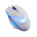 White 2000 DPI 6 Buttons LED USB Optical Wired Gaming Mouse For Gamer Laptop PC